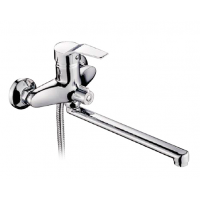 Смеситель для ванны поворотный дивертор латунь Ф40мм Frap F22063