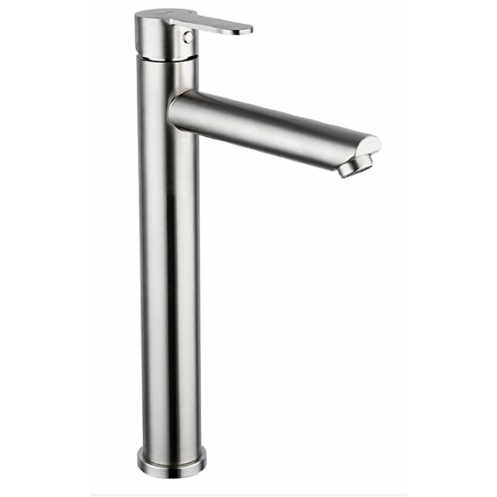 Смеситель для раковины высокий нерж сталь Ф35мм Frap F10801-2