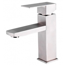 Смеситель для раковины нерж сталь сатин Ф35мм Frap F10802