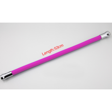 Излив для смесителя гибкий розовый 55см Frap F7255