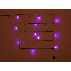 Гирлянда для дома Кристаллы 9,5м 100LED IP-40 8 реж. Тёплый белый 129-040 