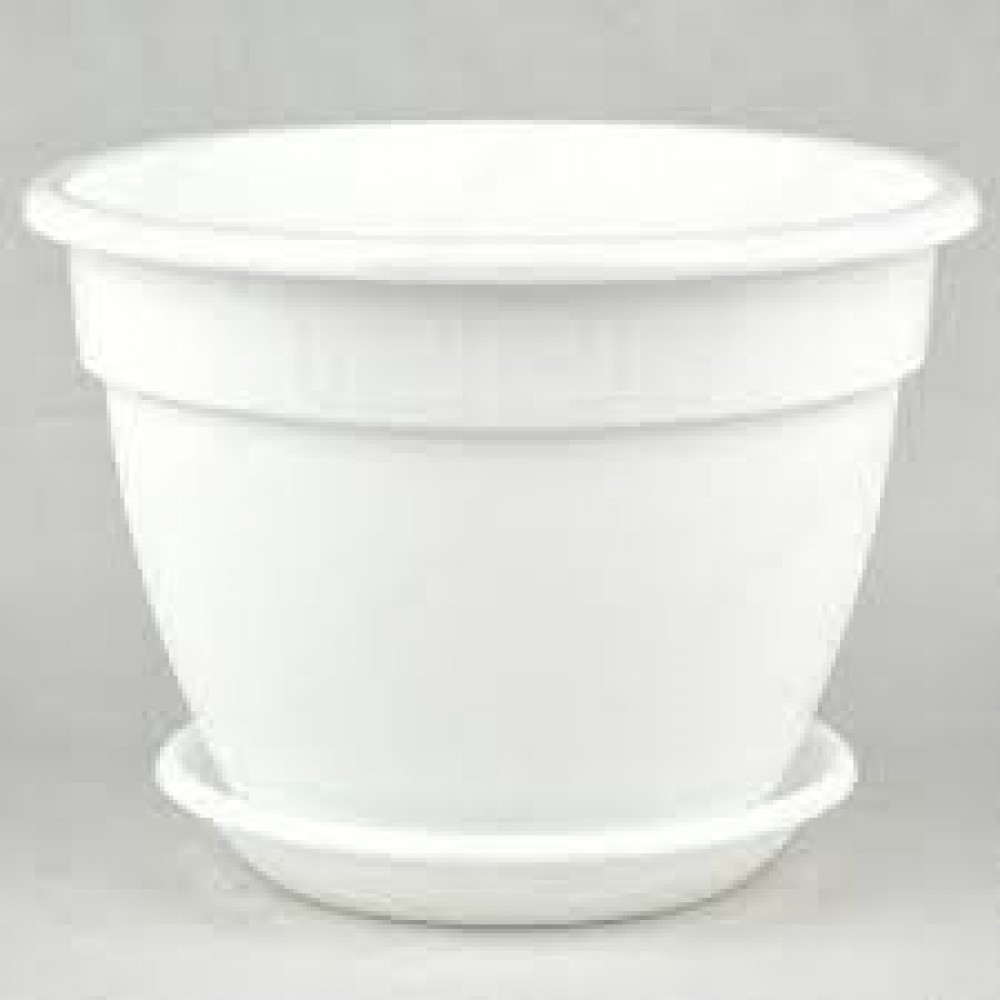 Кашпо Антик 1,6л белый с поддоном 5PL0001 Кашпо Антик 1,6л белый с поддоном 5PL0001