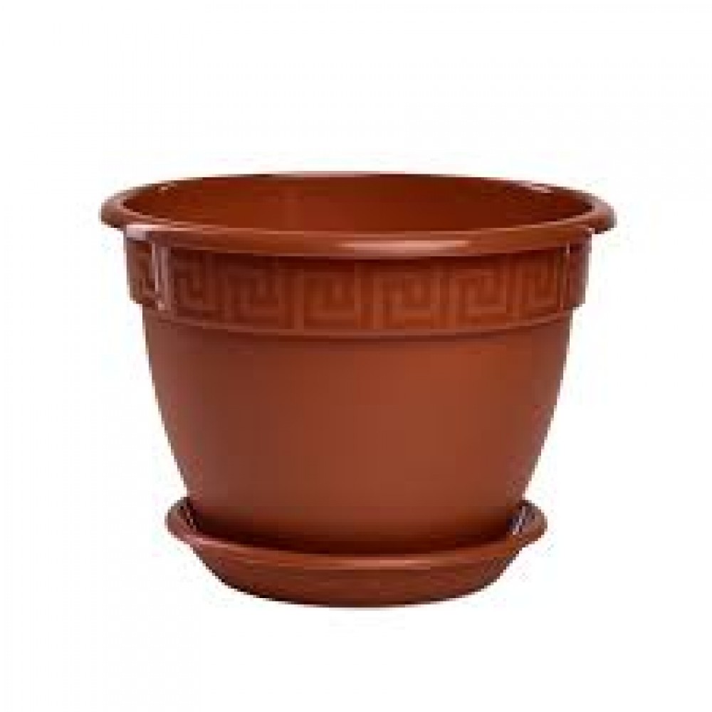 Кашпо Антик 1,6л терракот с поддоном 5PL0002 Кашпо Антик 1,6л терракот с поддоном 5PL0002