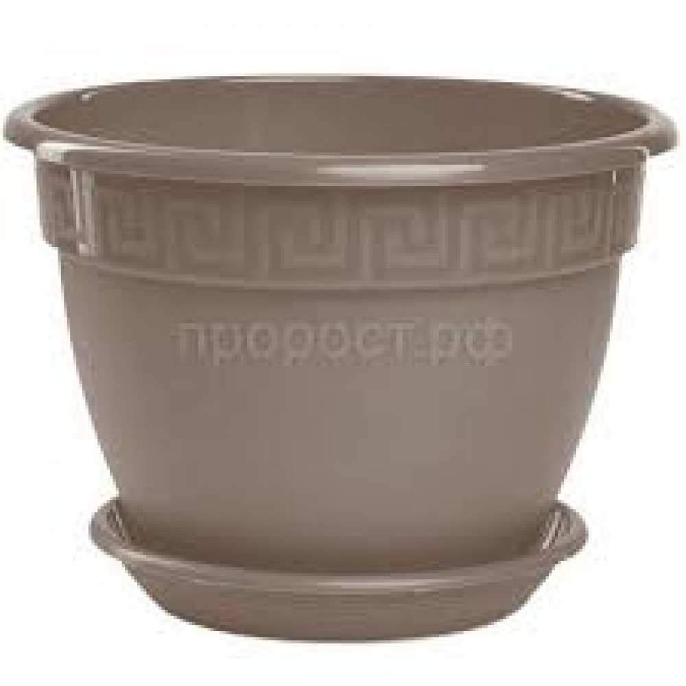 Кашпо Антик 1,6л фрапе с поддоном 5PL0442 Кашпо Антик 1,6л фрапе с поддоном 5PL0442