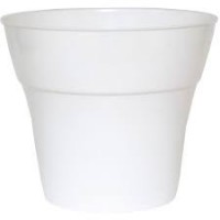 Кашпо Тоскана 2,25л белый с поддоном 5PL0404