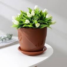 Кашпо Венеция 2,0л терракот с поддоном 5PL0369