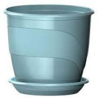 Кашпо Венеция 0,75л бирюза с поддоном 5PL0374
