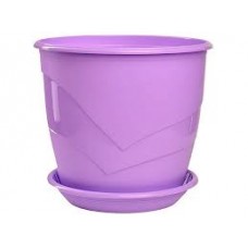 Кашпо Венеция 0,75л лаванда с поддоном 5PL0376