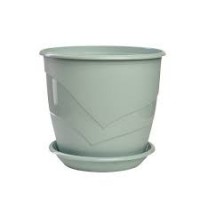 Кашпо Венеция 0,75л мята с поддоном 5PL0377