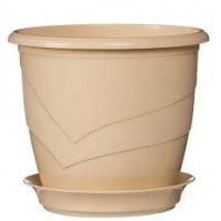 Кашпо Венеция 0,75л фраппе с поддоном 5PL0378