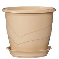 Кашпо Венеция 0,75л фраппе с поддоном 5PL0378