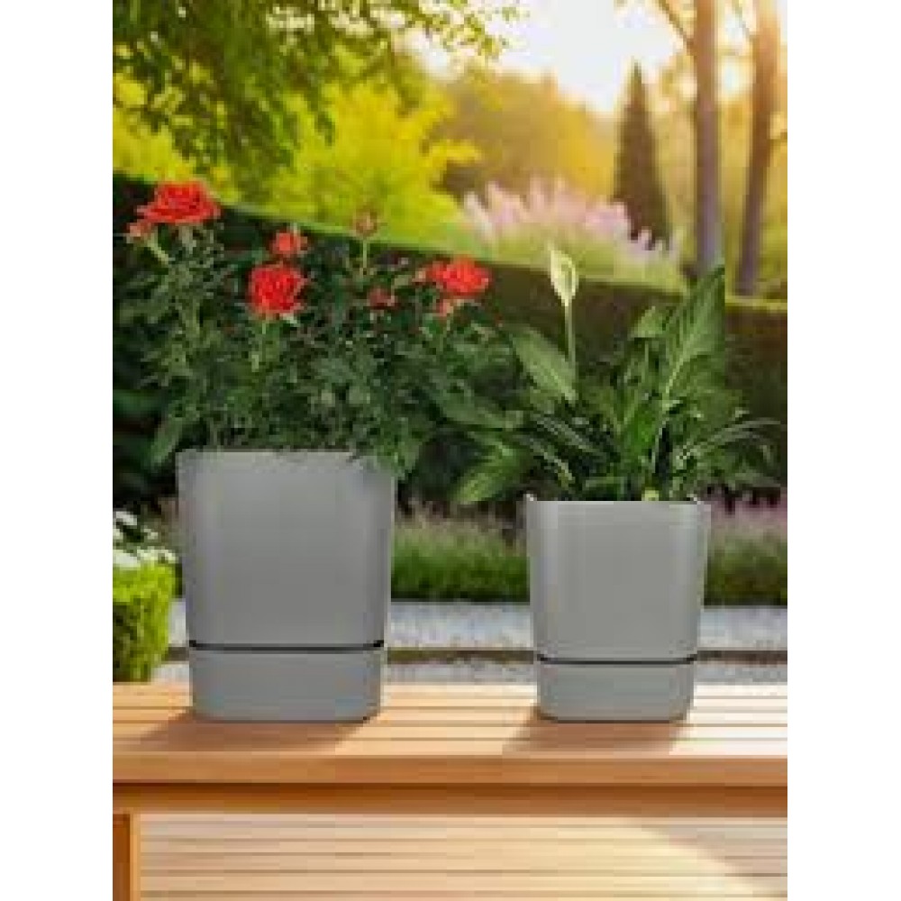 Кашпо Квадрат Гранд 2,7л серый муссон 5PL0784 Кашпо Квадрат Гранд 2,7л серый муссон 5PL0784