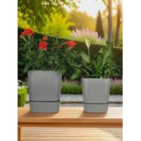 Кашпо Квадрат Гранд 2,7л серый муссон 5PL0784
