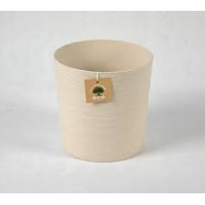 Кашпо Цилиндр Эко 5,2л слоновая кость со вставкой 5PL0535