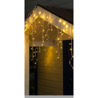 Гирлянда для улицы Бахрома  40м * 60см Белая 