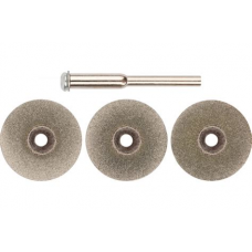 Круги с алмазным напылением 3шт. и штифт диам. 3мм. 30мм. 36931 Круги с алмазным напылением 3шт. и штифт диам. 3мм. 30мм. 36931