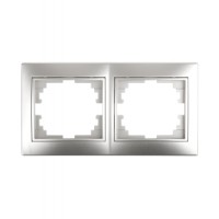 Рамка 2-я алюминий PLANO 1-502-03 