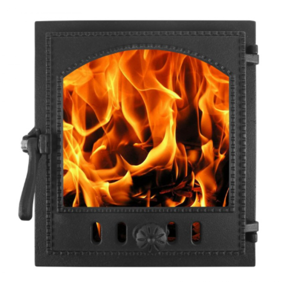 Дверка печная ДТГ-8АС (Р) герметичная "Онего" 290х325 крашенная, Без стекла Дверка печная ДТГ-8АС (Р) герметичная "Онего" 290х325 крашенная, Без стекла