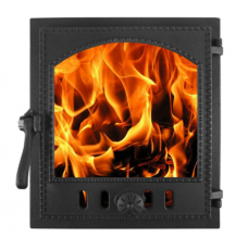 Дверка печная ДТГ-8АС (Р) герметичная "Онего" 290х325 крашенная, Без стекла