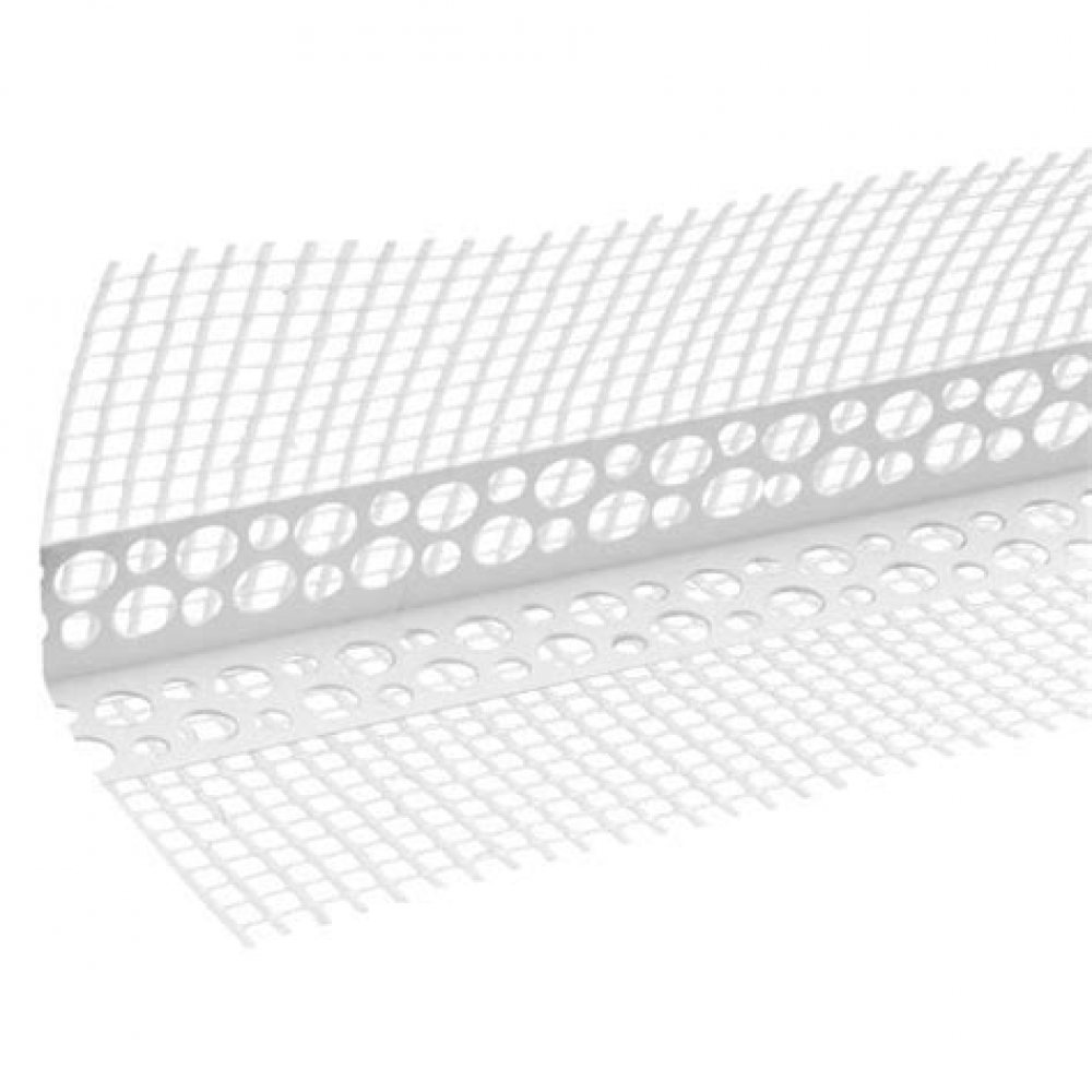 Профиль оконный примыкающий 6мм с сеткой L=2.4