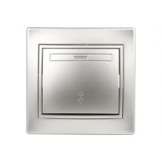 Выключатель 1кл. лестничный скрытой установки алюминий PLANO 1-103-03 Выключатель 1кл. лестничный скрытой установки алюминий PLANO 1-103-03