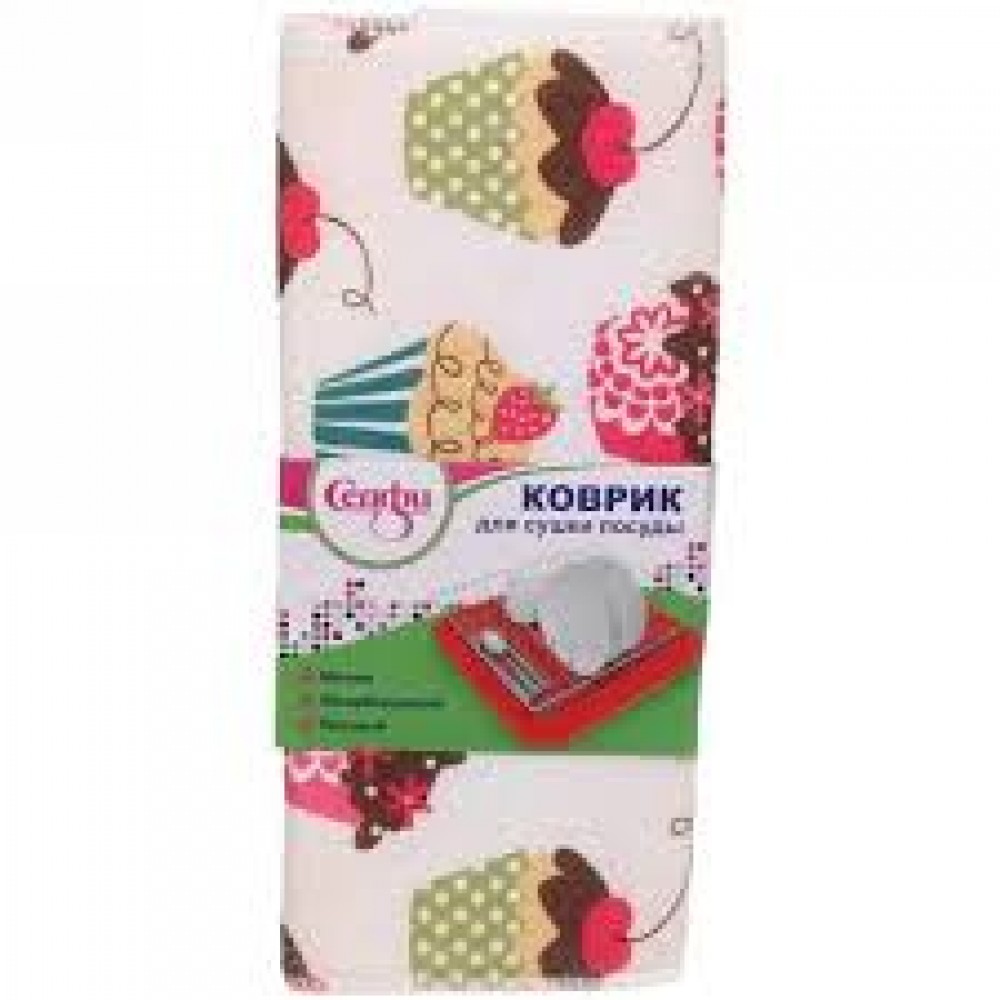 Коврик для сушки посуды Вкусняшки 30*38см 335-255 Коврик для сушки посуды Вкусняшки 30*38см 335-255