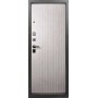 Дверь метал. РОНА Бет графит Бетон снежный чёрный муар 2050*860 левая