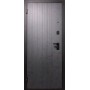 Дверь метал. РОНА Бет графит Бетон снежный чёрный муар 2050*960 левая