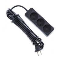 Удлинитель 3гн 5м с/з черн