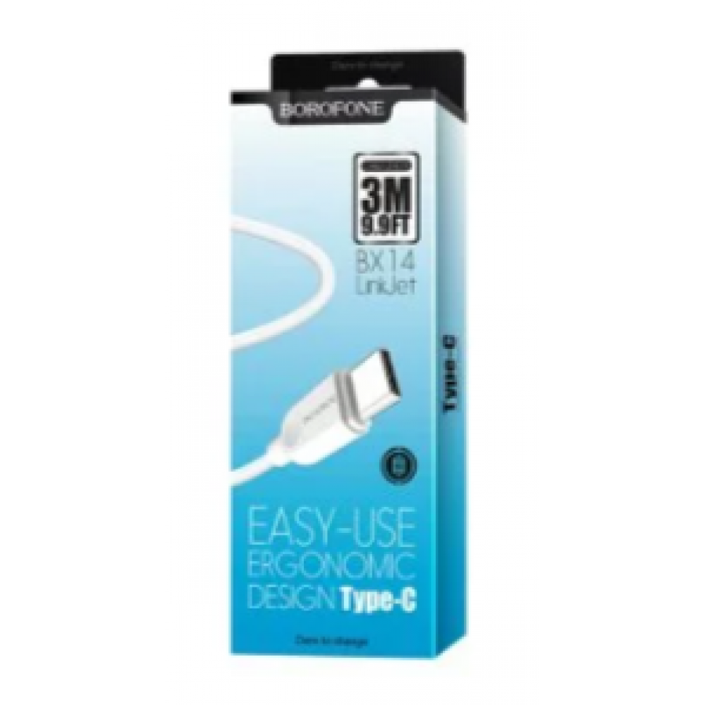 Кабель Borofone BX14 Type-C (3M) Кабель Borofone BX14 Type-C (3M)