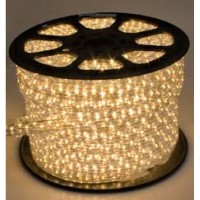 Шнур световой LED TYPE 3 чейзинг D-13мм Теплый белый 4,8w