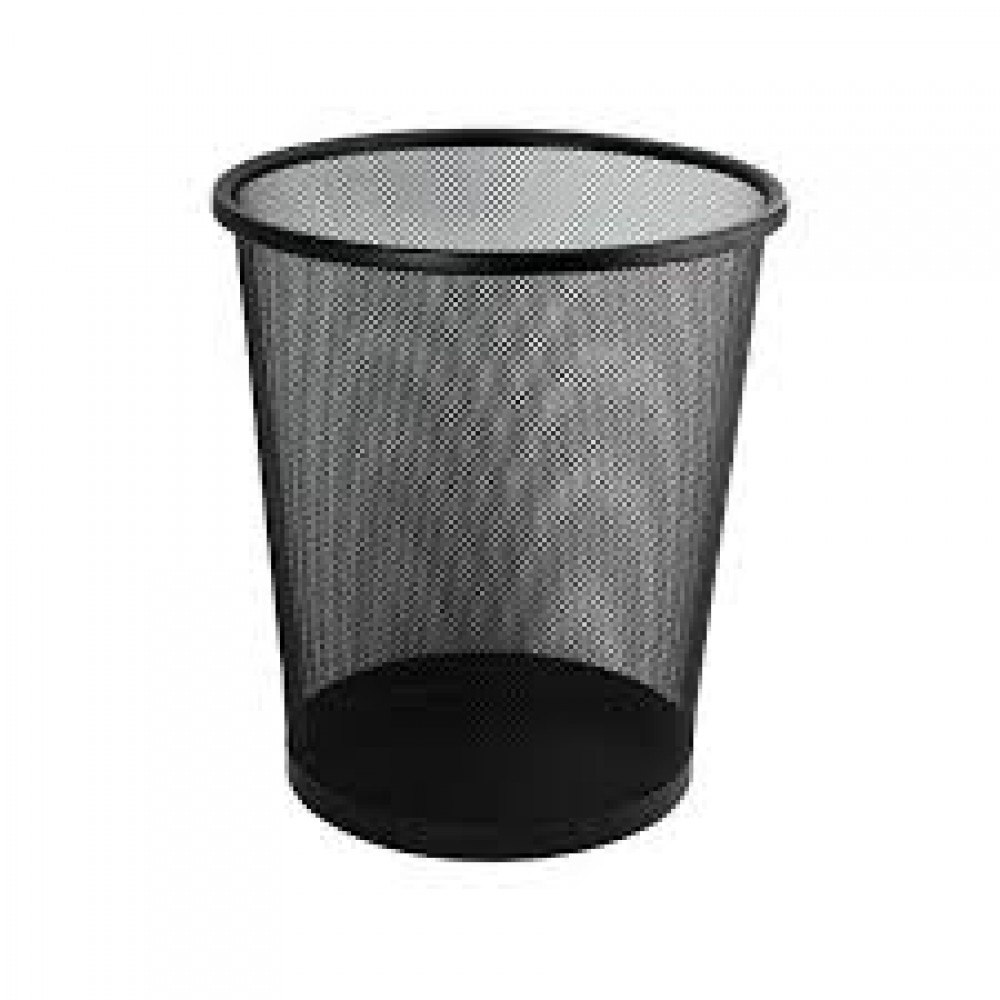 Ведро для мусора офисное круглое черное 12л 42112