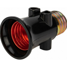 Переходник Е27 / розетка карболитовый 11-8855