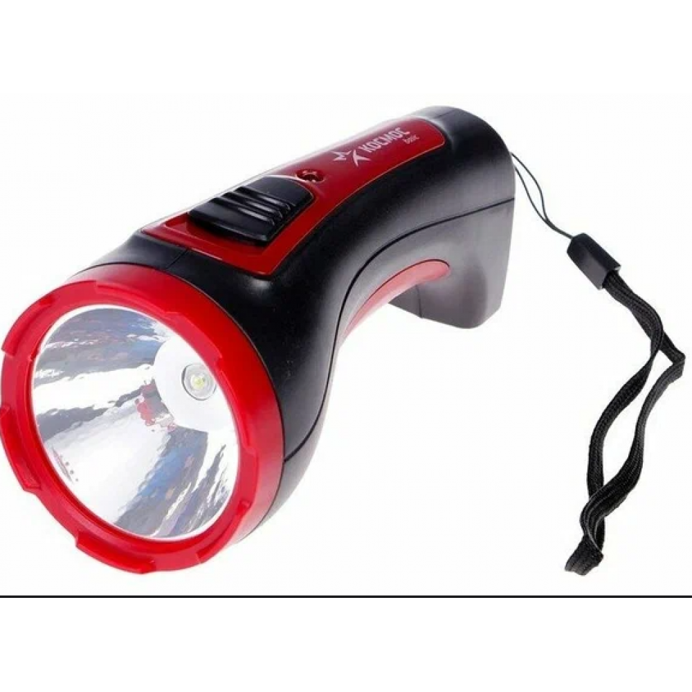 Фонарь аккумуляторный 2 режима 1Вт аккум. 0.5А.ч ЗУ 220В КОСМОС KOCAccu101WLED