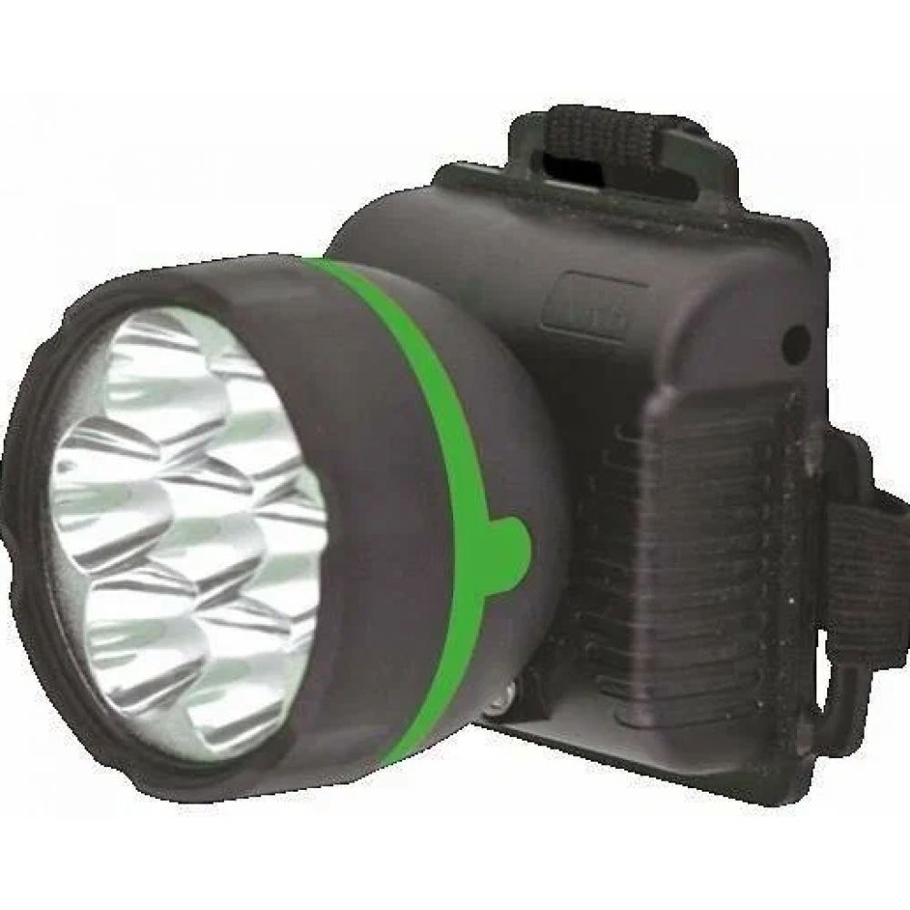 Фонарь налобный 909LED7 (7LED 1 режим; 3хR6 черн.) Ultraflash 11782 321817 