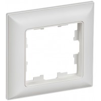 Рамка РУ-1-БрАБ одинарная арк. белый ИЭК