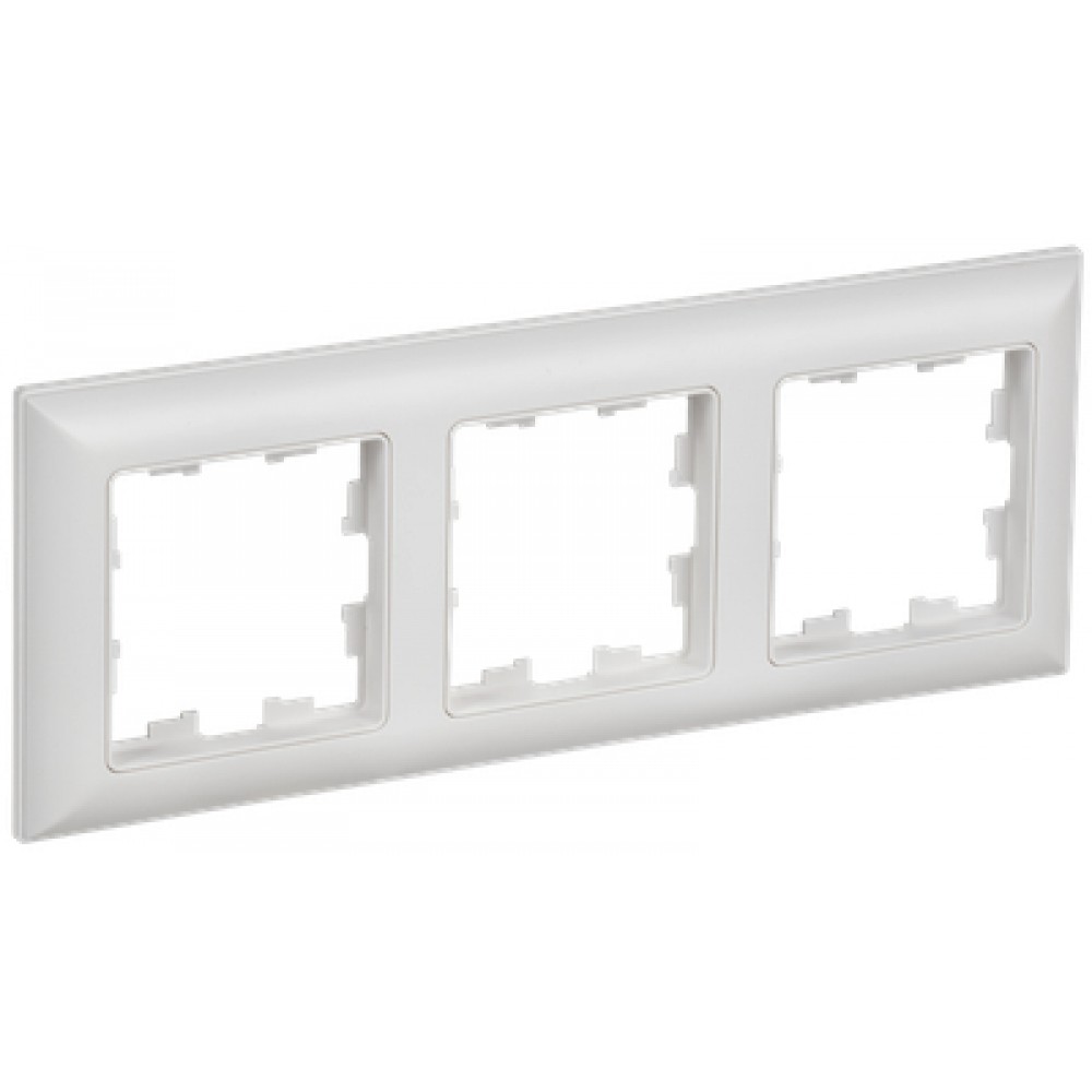 Рамка РУ-3-БрАБ тройная арк.белый ИЭК Рамка РУ-3-БрАБ тройная арк.белый ИЭК