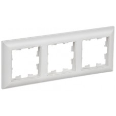 Рамка РУ-3-БрАБ тройная арк.белый ИЭК Рамка РУ-3-БрАБ тройная арк.белый ИЭК
