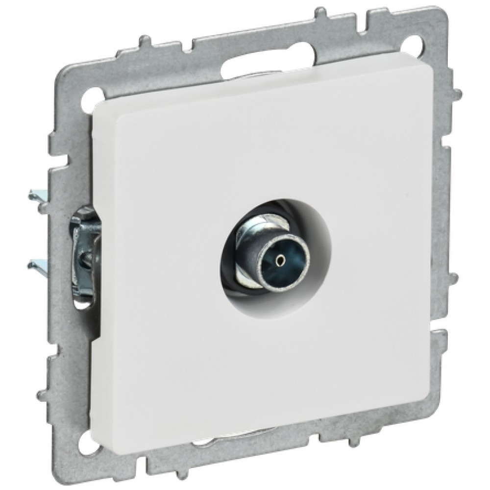 Розетка 1-я TV РТВ11-0-БрАБ арк.белый ИЭК оконечная Розетка 1-я TV РТВ11-0-БрАБ арк.белый ИЭК оконечная