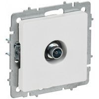 Розетка 1-я TV РТВ11-0-БрАБ арк.белый ИЭК оконечная