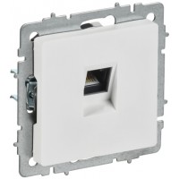Розетка 1-я RJ45 РК10-БрАБ арк.белый ИЭК