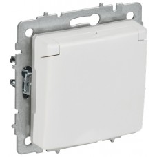 Розетка 1-я с/з с крышкой РСбш10-3-44-БрАБ 16А, арк.белый ИЭК Розетка 1-я с/з с крышкой РСбш10-3-44-БрАБ 16А, арк.белый ИЭК