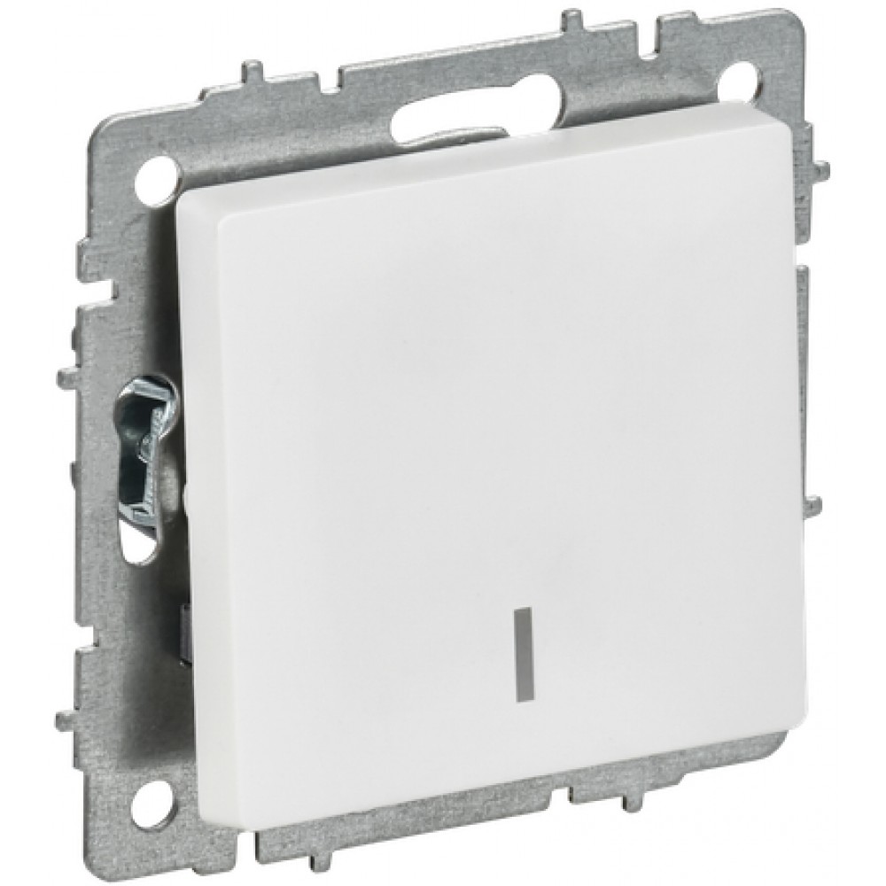 Выключатель 1кл. скрытой установки с инд. ВС10-1-1-БрАБ арк.белый ИЭК Выключатель 1кл. скрытой установки с инд. ВС10-1-1-БрАБ арк.белый ИЭК