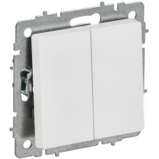 Выключатель 2кл. перекрестный скрытой установки ВС10-2-3-БрАБ арк.белый ИЭК Выключатель 2кл. перекрестный скрытой установки ВС10-2-3-БрАБ арк.белый ИЭК