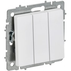 Выключатель 3кл. скрытой установки ВС10-3-0-БрАБ арк.белый ИЭК Выключатель 3кл. скрытой установки ВС10-3-0-БрАБ арк.белый ИЭК