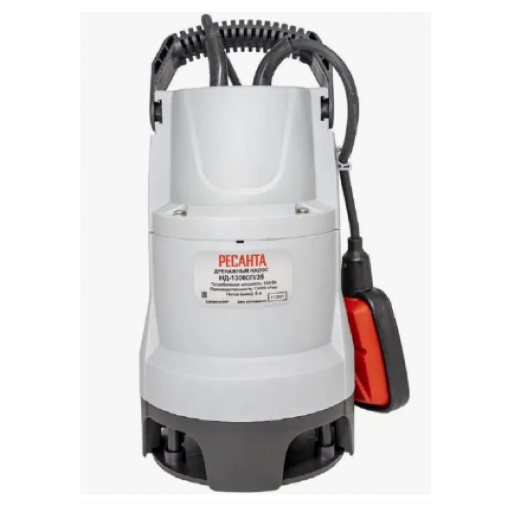 Насос погружной дренажный для грязной воды Ресанта НД-15300П/35    