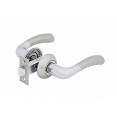 Комплект для двери FZ SET 02L 100 SN/CP ручка+защелка мат.никель 115062 Комплект для двери FZ SET 02L 100 SN/CP ручка+защелка мат.никель 115062