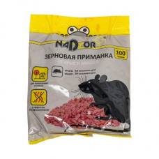 Приманка зерновая для уничтожения крыс и мышей 100г 118 090