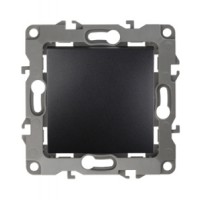 Выключатель 1кл. лестничный скрытой установки без рамки/лапок антрацит ЭРА 12-1103-05