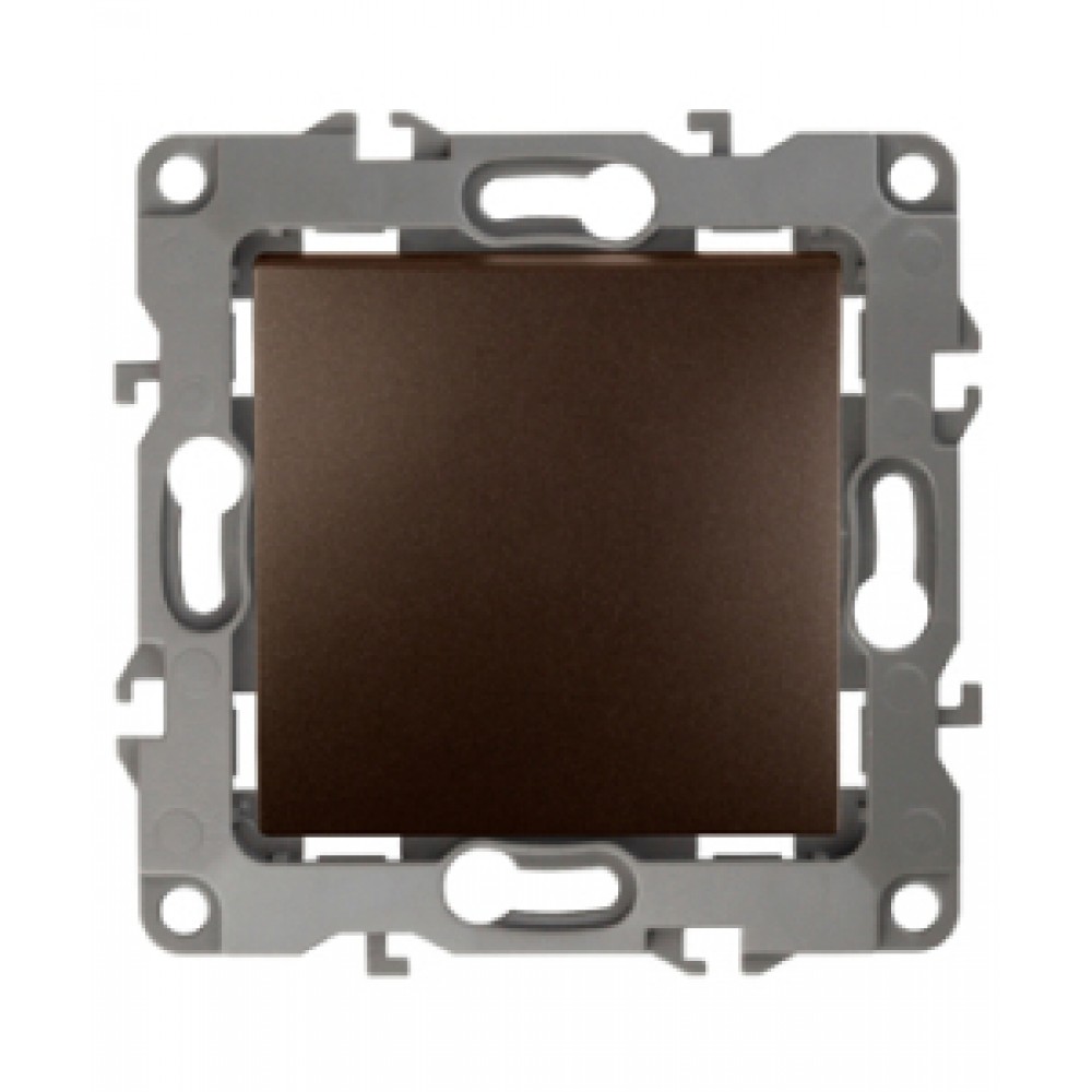 Выключатель 1кл. перекрёстный скрытой установки без рамки/лапок бронза Эра 12-1108-13